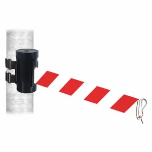 RETRACTA-BELT WH700SB-RWD-V Retractable Belt Barrier, Red And White Diagonal Striped, Powder Coated | CT8YWX 48VZ17