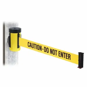 RETRACTA-BELT WH700YW-CAU-MM Retractable Belt Barrier, Yellow With Black Text | CT8ZDN 48VZ31