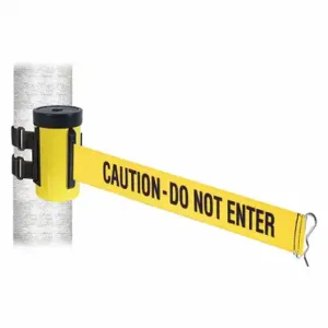 RETRACTA-BELT WH700YW-CAU-V Retractable Belt Barrier, Yellow With Black Text | CT8ZDT 48VZ44