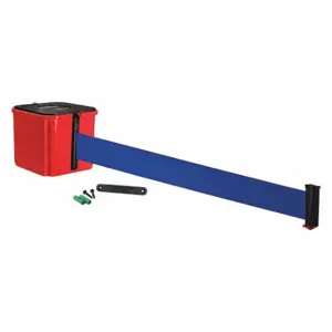 RETRACTA-BELT WM412RD25-BL-RE Retractable Belt Barrier, Blue, Red, 25 ft Belt Length | CT8YTM 52CZ14