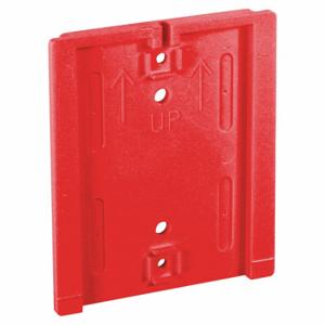 RETRACTA-BELT WP412F-RD Wandmontageplatte, Rot, Rot, 3 3/4 Zoll Höhe, 3 Zoll Länge, 1 Zoll Breite | CT8ZLP 52CZ42