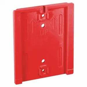 RETRACTA-BELT WP412F-RD Wall Mount Plate, Red, Red, 3 3/4 Inch Height, 3 Inch Length, 1 Inch Width | CT8ZLP 52CZ42