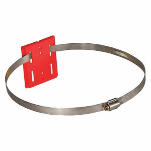 RETRACTA-BELT WP412HC1-RD Wall Mount Plate, Red, Red, 3 3/4 Inch Height, 10 Inch Length, 1 Inch Width | CT8ZLM 52CZ43
