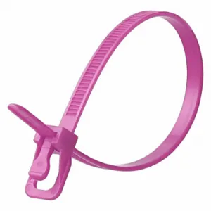 RETYZ EVT-S08PR-HA Releasable Cable Tie, 8 Inch Length, Purple, Max. 55 mm Bundle Dia | CT8ZVG 800DZ7