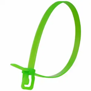 RETYZ PRT-S32FG-DA Releasable Cable Tie, 32 Inch Length, Fluorescent Green, Max. 245 mm Bundle Dia, 10 PK | CT8ZTB 800EL5