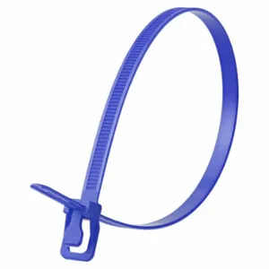 RETYZ WKT-S14BL-HA Releasable Cable Tie, 14 Inch Length, Blue, Max. 100 mm Bundle Dia | CT8ZPL 800EN5