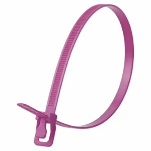 RETYZ WKT-S14PR-TA Releasable Cable Tie, 14 Inch Length, Purple, Max. 100 mm Bundle Dia | CT8ZQR 800ER3