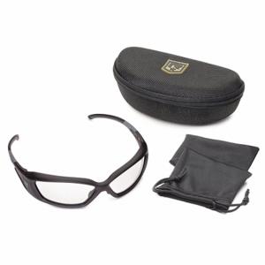 REVISION MILITARY 4-0491-0016 Safety Glasses, Wraparound Frame, Black, Black, M Eyewear Size, Unisex | CT8ZZF 38RL84