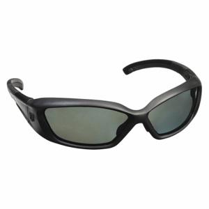 REVISION MILITARY 4-0491-0024 Safety Glasses, Polarized, Wraparound Frame, Full-Frame, Gray, Black, Black | CT8ZYR 38RL85