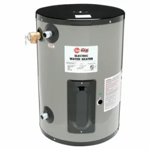 RHEEM EGSP10 277V Electric Water Heater, 277V, 10 Gal, 3000 W, Single Phase, 22.87 Inch Ht, 30 Gph, 40 Deg F | CT9ARV 3CFG2