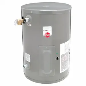 RHEEM PROE10 1 RH POU Electric Water Heater, 120VAC, 10 Gal, 2000 W, Single Phase, 23 Inch Ht, 20 Gph, 40 Deg F | CT9AKJ 38UN66