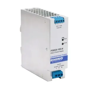 RHINO PSB24-100-N Switching Power Supply, 24 VDC At 3.8A/91.2W, 120/240 VAC Or 120-375 VDC Nominal Input | CV7VNA