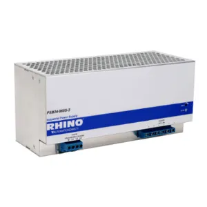 RHINO PSB24-960S-3 Switching Power Supply, 24 VDC At 40A/960W, 480 VAC Nominal Input, 3-Phase, Enclosed | CV7VNK