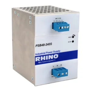 RHINO PSB48-240S Switching Power Supply, 48 VDC At 5A/240W, 120/240 VAC Or 120-375 VDC Nominal Input | CV7VNM