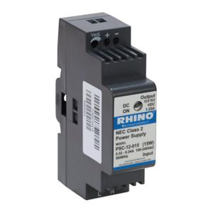 RHINO PSC-12-015 Switching Power Supply, 12 VDC At 1.25A/15W, 120/240 VAC Nominal Input, 1-Phase, Enclosed | CV7VNQ