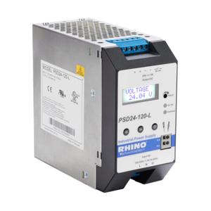 RHINO PSD24-120-L Switching Power Supply, 24 VDC At 5A/120W, 120/240 VAC Or 110-300VDC Nominal Input | CV7VNY