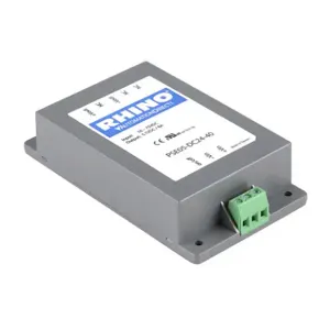 RHINO PSE05-DC24-40 DC To DC Converter, 18-75 VDC Input, 5.1 VDC Output, 8A, 40W, Plastic Housing | CV7GCC