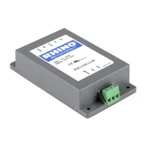 RHINO PSE12-DC12-40 DC To DC Converter, 9.5-36 VDC Input, 12 VDC Output, 3.33A, 40W, Plastic Housing | CV7GCE