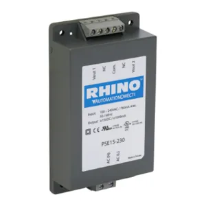 RHINO PSE15-230 Switching Power Supply, +/-12 VDC At 1A/30W, 120/240 VAC Or 120-370 VDC Nominal Input | CV7VPP