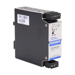 RHINO PSM24-090S Switching Power Supply, 24 VDC At 3.75A/90W, 120/240 VAC Nominal Input, 1-Phase, Enclosed | CV7VQU