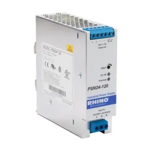 RHINO PSN24-120 Switching Power Supply, 24 VDC At 5A/120W, 120/240 VAC Or 110-300VDC Nominal Input | CV7VRA