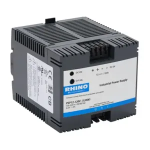 RHINO PSP12-120C Switching Power Supply, 12 VDC At 8A/96W, 120/240 VAC Or 85-375 VDC Nominal Input | CV7VRL