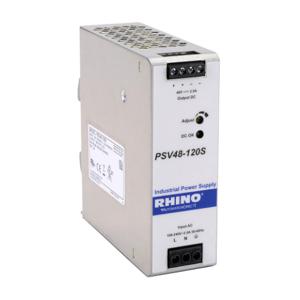 RHINO PSV48-120S Switching Power Supply, 48 VDC At 2.5A/120W, 120/240 VAC Or 120-375 VDC Nominal Input | CV7VTQ