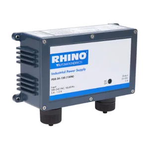 RHINO PSX-24-120 Switching Power Supply, 24 VDC At 5A/120W, 120/240 VAC Or 85-375 VDC Nominal Input | CV7VTV