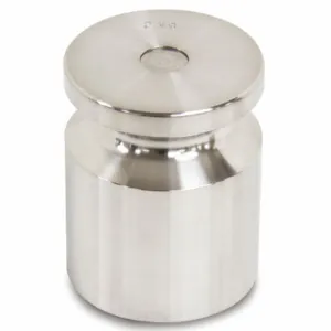 RICE LAKE 12515TR Calibration Weight, 2 Kg, Cylinder Style, Stainless Steel | CF2NJC 55NC05