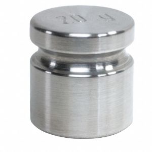 RICE LAKE 12523TR Calibration Weight, 20 g, Cylinder Style, Stainless Steel | CF2NJA 55NC07