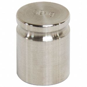 RICE LAKE 12527TR Calibration Weight, 50 g, Cylinder Style, Stainless Steel | CF2NHY 55NC02