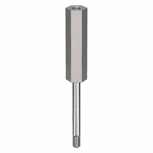 RICHARD MANNO CO. HMF212-440-SS Hex Standoff, 18-8 Stainless Steel, #4-40 X 1Size, 10Pk | AE9VTL 6MU58