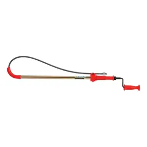 RIDGID 56658 Toilet Auger With Bulb Head, 1/2 Inch Cable Dia., 6 ft. Cable Length | CD3UCW 476G21