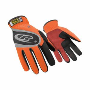 RINGERS GLOVES 116-09 TECHNOLOGIES Mechanics Gloves, M 9, Mechanics Glove, Full Finger, Orange, 1 PR | CT9BKK 41TL16