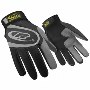 RINGERS GLOVES 133-06 Mechanics Gloves, 2XS, Synthetic Leather, Black, Leather Palm, Black, 1 Pair | CT9BHJ 30D712