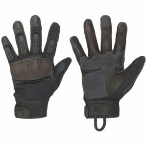 RINGERS GLOVES 536-10 Tactical Glove, NomexR, Cotton, Goatsk Inch Lengtheather, Unlined, Black, L, 1 PR | CT9BKM 468G01