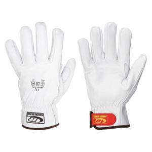 RINGERS GLOVES 664-09 Leather Gloves, Size M, Drivers Glove, Goatskin, Premium, Ansi Cut Level A5, 1 Pair | CT9BGT 115N39