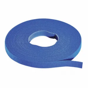 RIP TIE W-75-MRL-BU Hook-and-Loop Cable Tie Roll, 75 ft Length, 0.75 Inch Width, 50 lb Tensile Strength, Blue | CT9BNZ 45FJ19