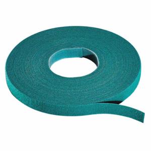 RIP TIE W-75-1RL-GN Hook-and-Loop Cable Tie Roll, 75 ft Length, 0.5 Inch Width, 50 lb Tensile Strength, Green | CT9BNP 45FH89