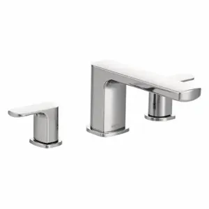 RIZON T935 Bathtub Faucet and Trim, Moen, Rizon T935, 2 Handles, Lever Handle, Chrome Finish | CT9CAD 494L96