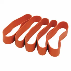 ROADPRO RP7BAND Heavy Duty Bands, 7 Inch x 1 Inch, Rubber, Orange, 5 PK | CT9CAP 52YG23