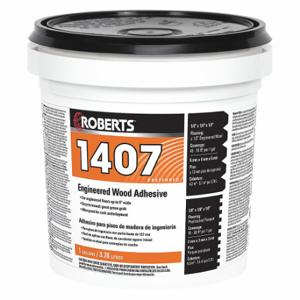 ROBERTS 1407-1 Construction Adhesive, 1407, 1 Gal, Pail, Beige | CT9CBH 43Z137