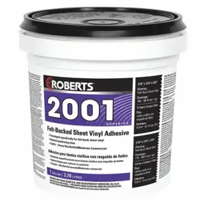 ROBERTS 2001-1 Construction Adhesive, 2001, 1 Gal, Pail, Beige | CT9CBA 43Z103