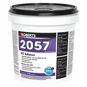 ROBERTS 2057-1 Construction Adhesive, 2057, 1 Gal, Pail, Creamy Tan | CT9CBB 43Z104