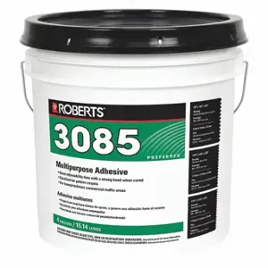 ROBERTS 3085-4 Construction Adhesive, 3085, 4 Gal, Pail, Beige | CT9CBC 53WC23