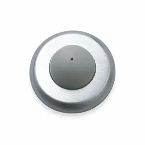 ROCKWOOD 406 US32D Convex Door Stop, Wall Mount, Satin Stainless Steel, 2-1/2 Inch, 3/4 Inch Projection | CT9CTL 457D34