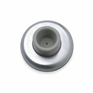 ROCKWOOD 409 US32D Concave Door Stop, Wall Mount, Satin Stainless Steel, 2-1/2 Inch, 3/4 Inch Projection | CT9CTJ 457D36