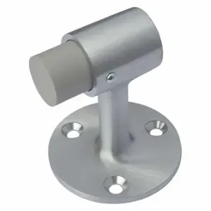 ROCKWOOD 470.26D Door Stop, Floor Mount, Satin Chrome, 2-1/2 Inch, 3/4 Inch Projection, 2 1/2 Inch Lg | CT9CTN 52HU30