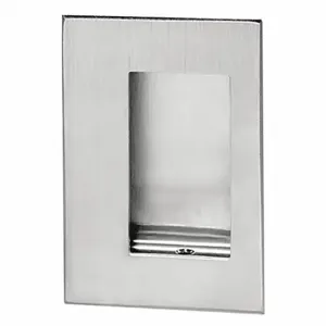 ROCKWOOD 94C US26D Flush Door Pull, Surface, Bronze, Satin Chrome, 1/8 Inch Projection | CT9CTC 457D30