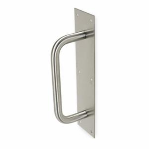 ROCKWOOD BF107 X 70C.28 Door Pull Plate, 16 Inch Lg, 0.05 Inch Projection, Dull, Aluminum | CT9CRR 2RGW6